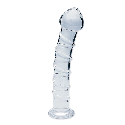 Clarity Seraphic Spiral Glass Dildo 16cm