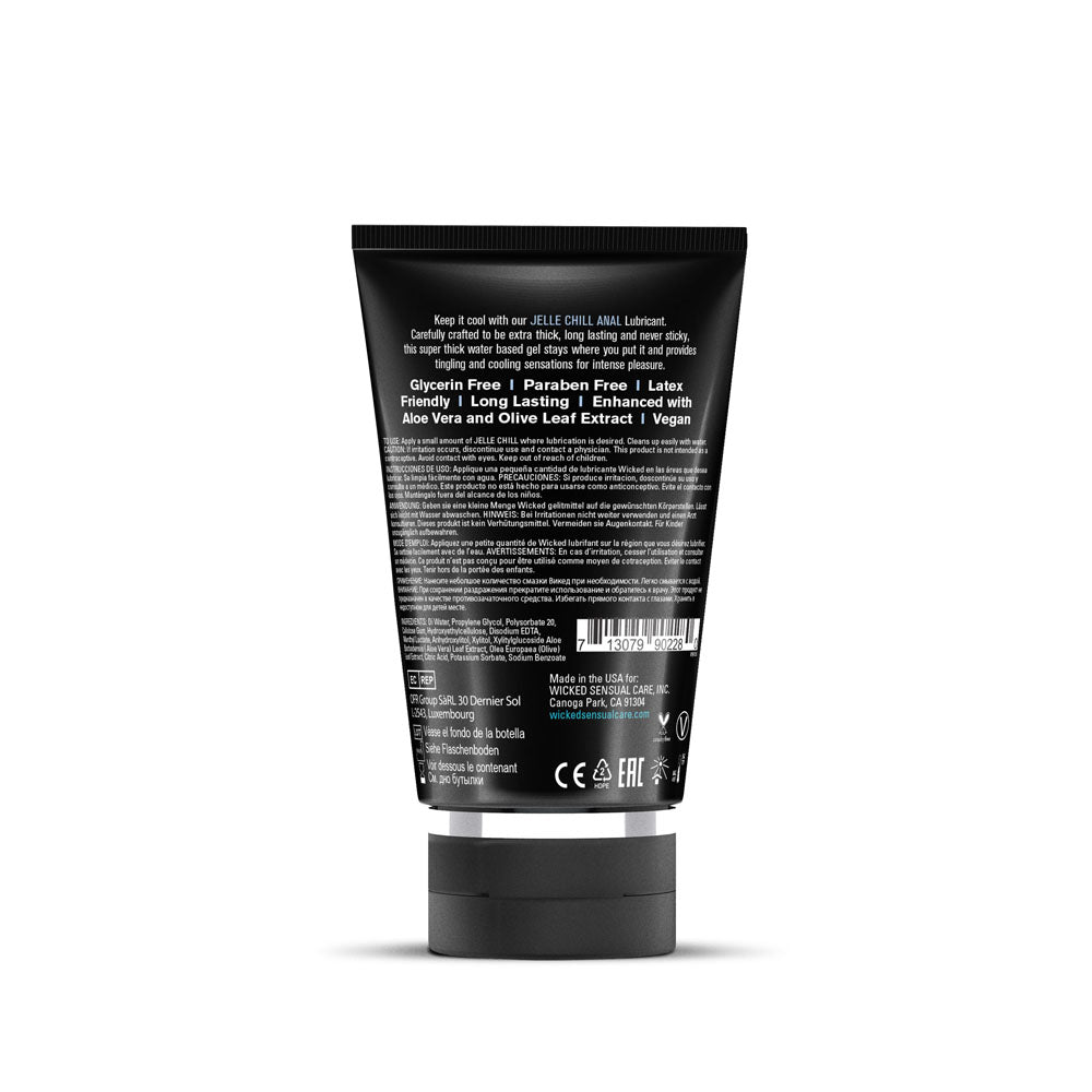 Wicked Jelle Heat or Chill Water Based Anal Lubricant 120mL