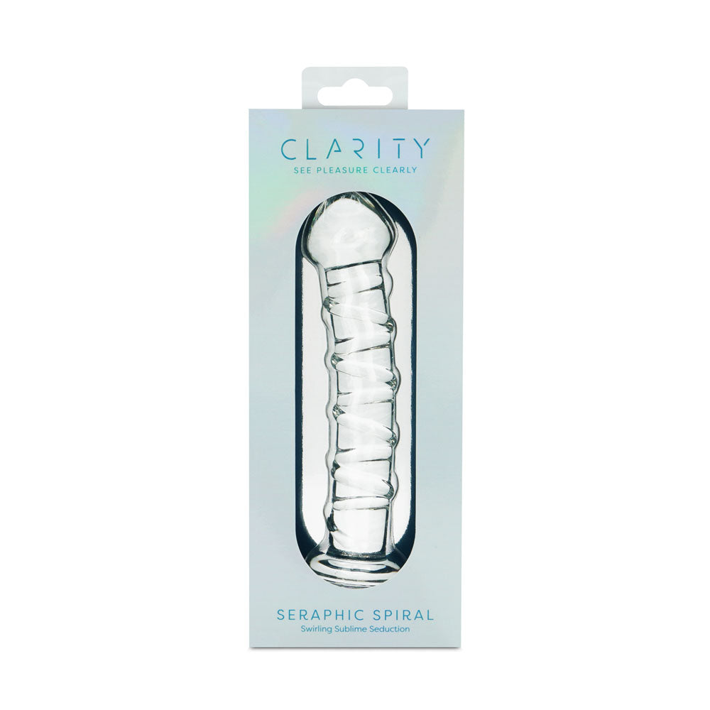 Clarity Seraphic Spiral Glass Dildo 16cm