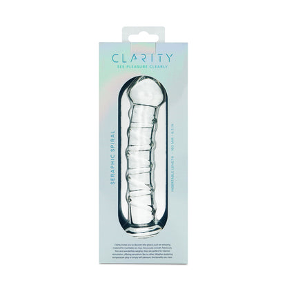 Clarity Seraphic Spiral Glass Dildo 16cm