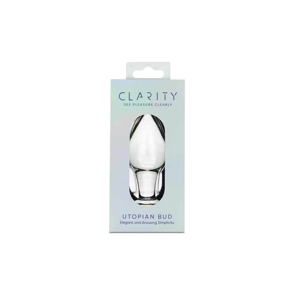 Clarity Utopian Bud Glass Plug 8.9cm