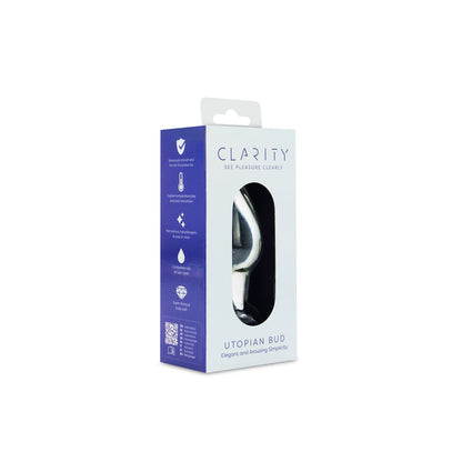 Clarity Utopian Bud Glass Plug 8.9cm