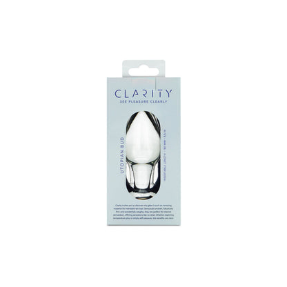 Clarity Utopian Bud Glass Plug 8.9cm