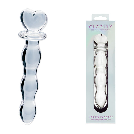 Clarity Hera's Cascade Glass Dildo 15cm