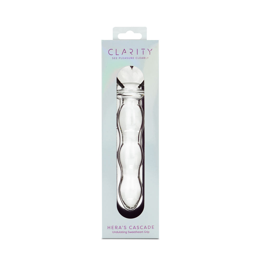Clarity Hera's Cascade Glass Dildo 15cm