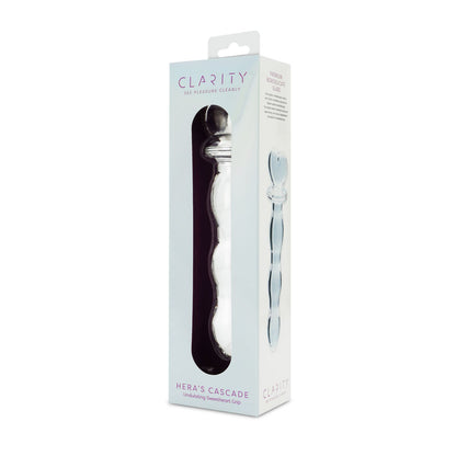 Clarity Hera's Cascade Glass Dildo 15cm