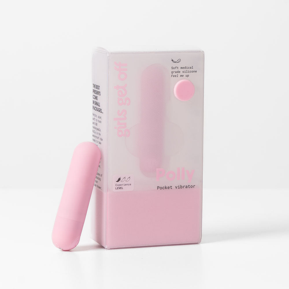 Girls Get Off Polly Bullet Vibrator on white background