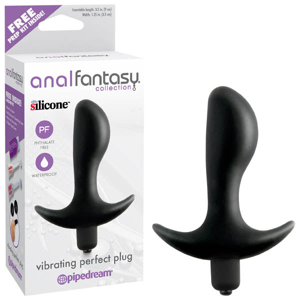 Pipedream Vibrating Perfect Plug 9cm Black